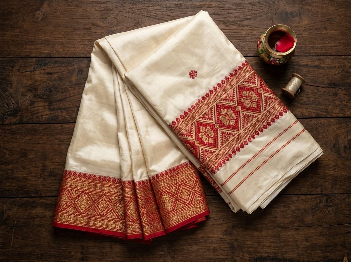 Pat Silk Mekhela Chador